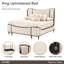 Camellia Field Upholstered Wingback Bed-551144635