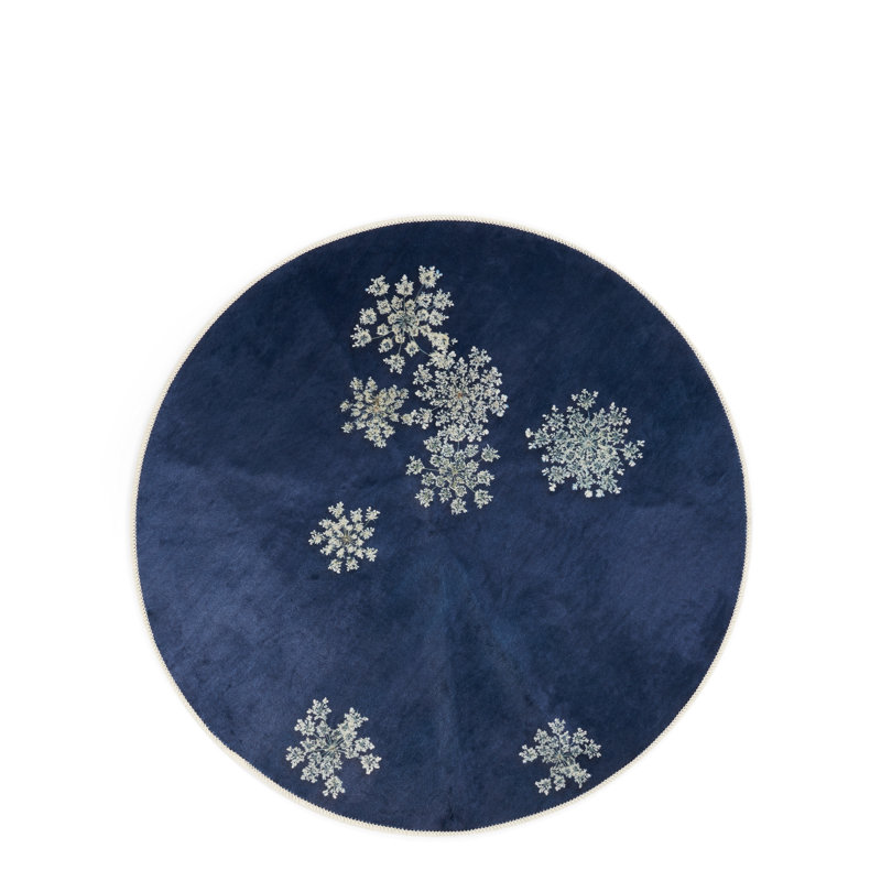 Round Lauren Floral 90cm X 90cm Area Rug