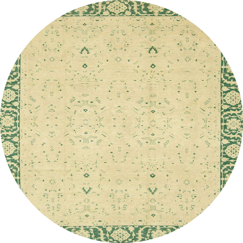 Abstract Indoor Rug, Round 4'