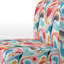 Fauteuil de chambre rembourré multicolore