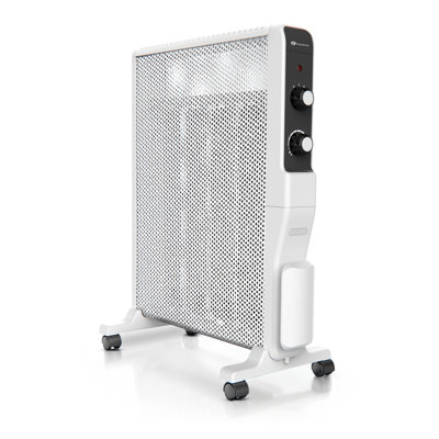 PureMate 2000 Watt 6824 BTU Electric Panel Space Heater with Adjustable Thermostat
