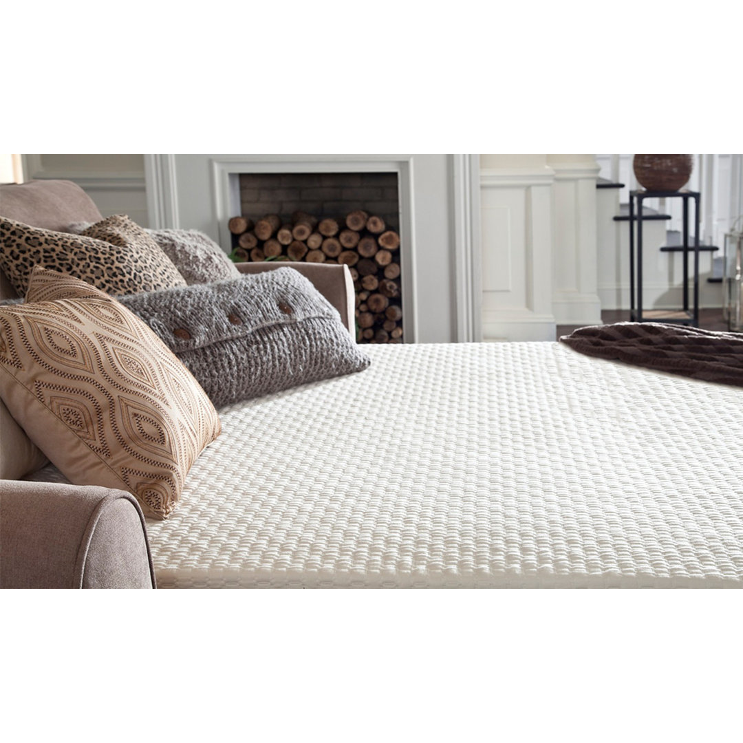 Slice of Heaven 4.5" Medium Memory Foam Sofa Bed Mattress White Noise Mattress 