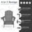 4-in-1 Multifunctional Folding Adirondack Rocking Chair with Retractable Ottoman-1731022301