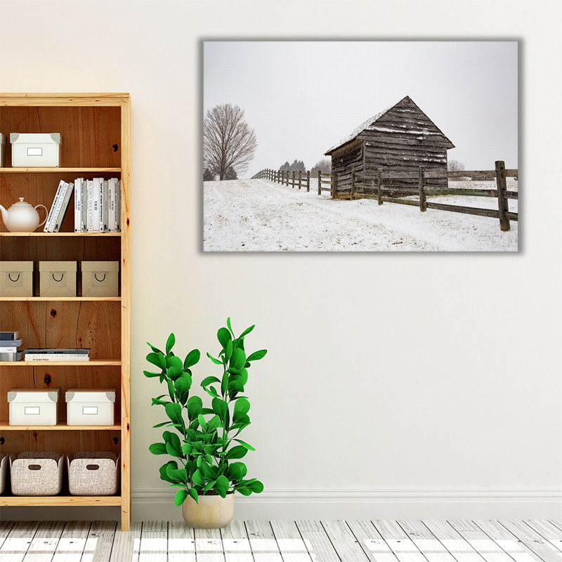«Coming to the Barn», reproduction d'art sur toile, H 20 po x l 30 po