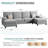 3-Piece Modular Upholstered Sectional Couch-83089977