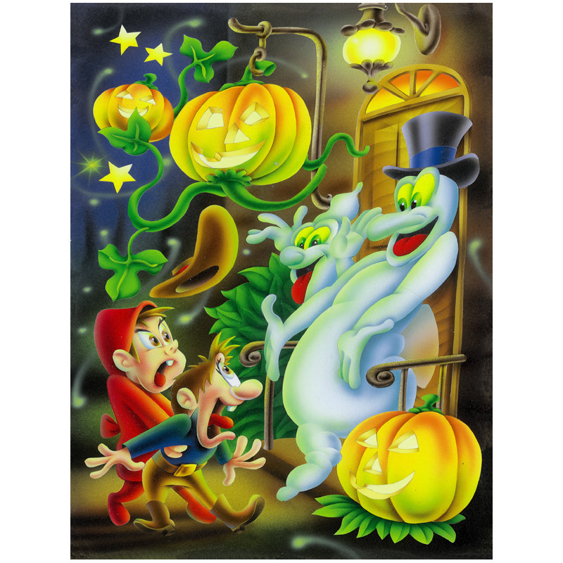 Yurig Double Sided Polyester Halloween Garden Flag, 15" H  x 11" W