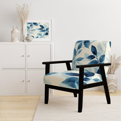 Chaise d'appoint Leaves - Fauteuil Blue Leaves Botanical Wash I
