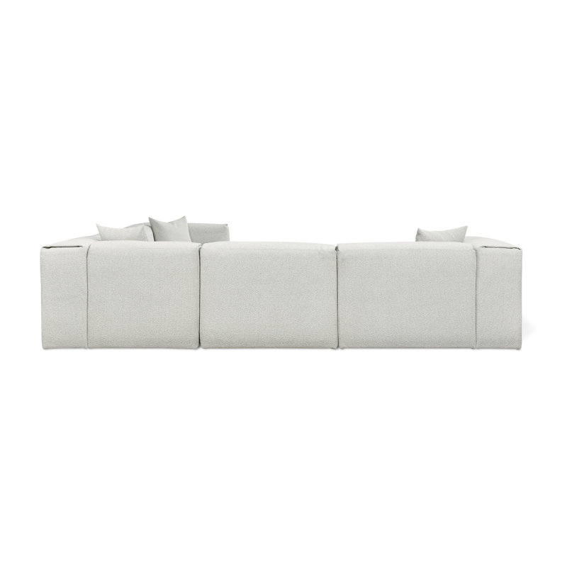 Canapé modulaire rembourré 5 pièces Nest, Boule de brouillard