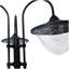 Lampadaire solaire à 3 têtes avec pot à fleurs 74,5 po Outsunny