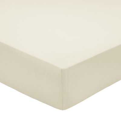 Pima 200 Thread Count 100% Cotton Percale Fitted Sheet