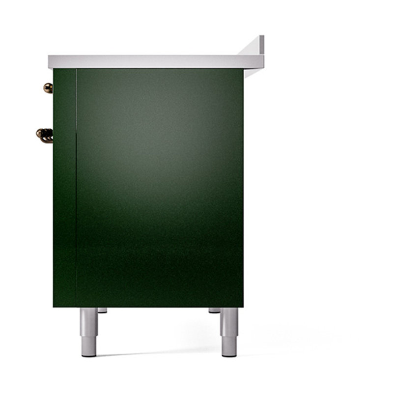 ILVE Nostalgie II Noblesse 48 po à induction, Vert émeraude / bruni