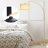 Asem 78.7'' Black Arched/Arc Floor Lamp with Remote Control, LED Bulb Included, and Big Drum Shade-1920771475-1892449798