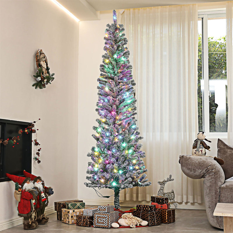 Arbre de Noël crayon pré-éclairé, 7'5"
