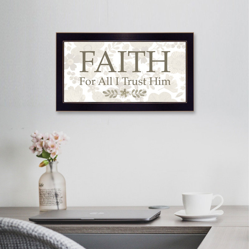 «Faith» Byannie Lapoint, reproduction encadrée prête à accrocher, cadre noir