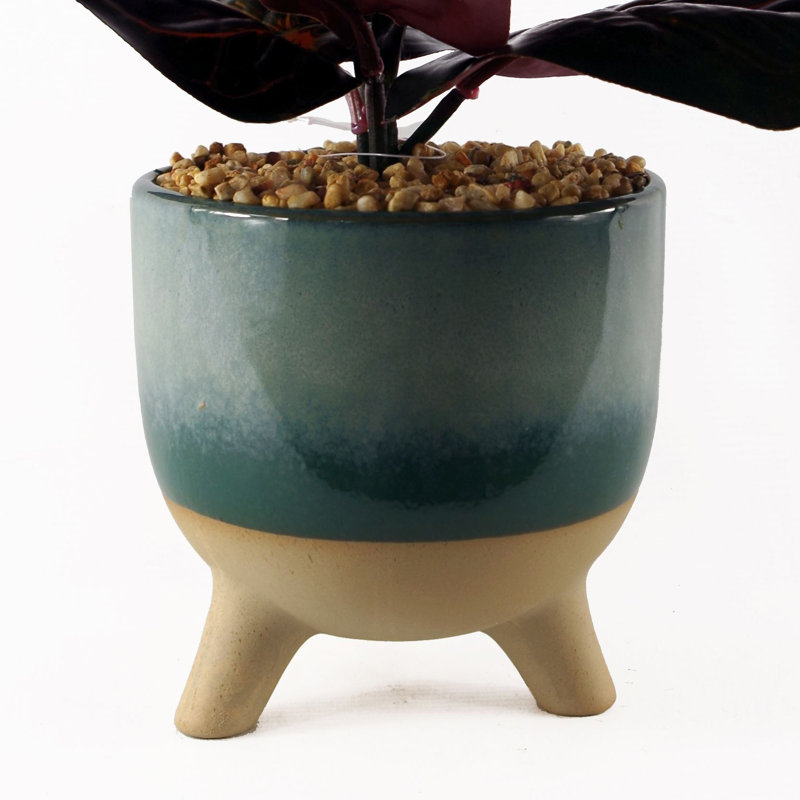 35cm Faux Plant in Ceramic Pot