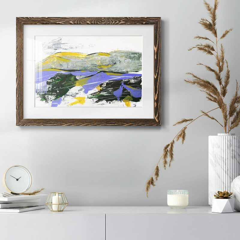 Silent Mountain IV, H 14 po x l 20 po x P 1,5 po, Noyer