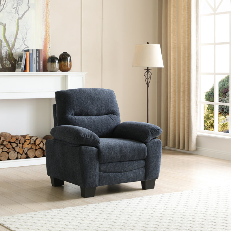 Chaise d'appoint moderne pour salon, chambre à coucher, Bleu