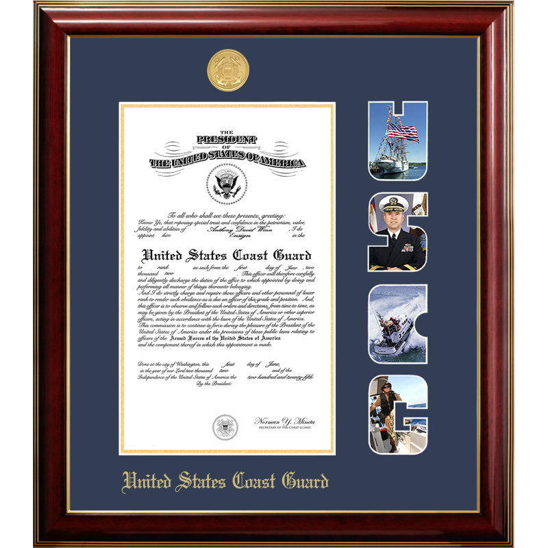Coast Guard Certificate Classic Picture Frame, 11" x 14"