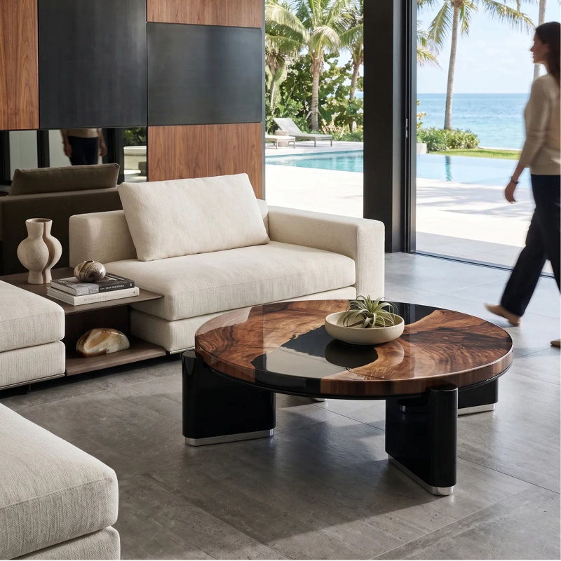 Piave Coffee Table, 13.7" H x 27.6" L x 27.6" W
