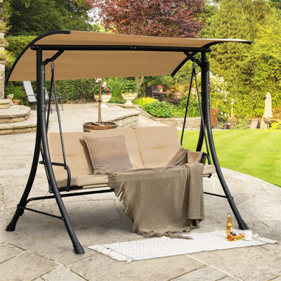 3 Person Porch Swing with Canopy