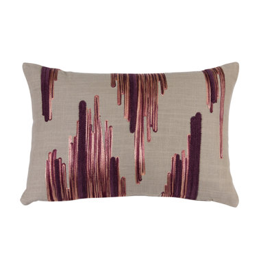 Abstract Cotton Throw Pillow