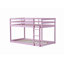 Solid wood double decker bed with ladder, upper and lower bed platforms use reinforced beams