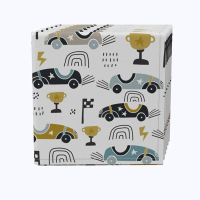 Cotton Abstract Square Napkin