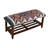 Handmade Multicolored Ikat Geometric Entryway Storage Bench