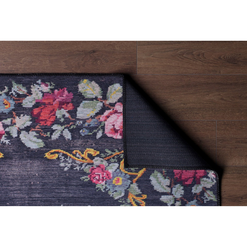 Elegant Hall Carpet (2.5 x 7.5 ft), 100% Polyester, 1.1 lbs/sq ft | 4 mm Pile Height, Recycled Poly Cotton Underside | Machine Washable, Eco-Friendly | Perfect for Entryways, Living Rooms & Hallways