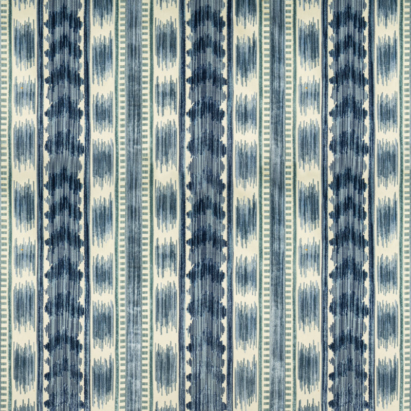Chaumont Velvets Bayeaux Performance Fabric, Blue