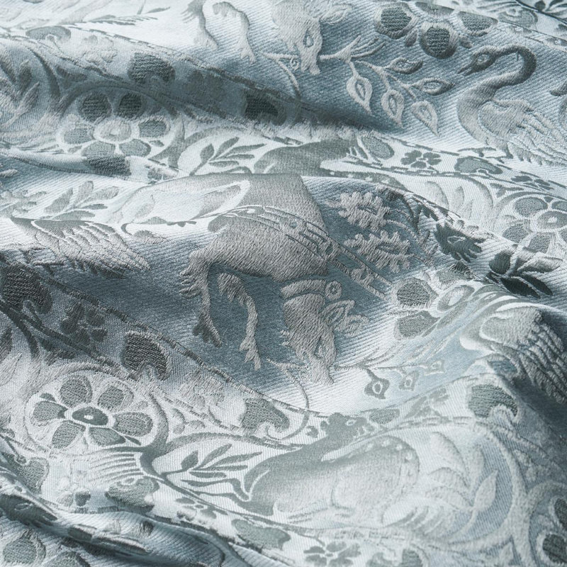 Animali Fabric, Slate Blue