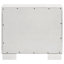Table de chevet rectangulaire à 2 tiroirs avec poignées barre