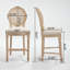 Ensemble de 2 chaises de bar 43,31 po de hauteur de style champêtre French Country