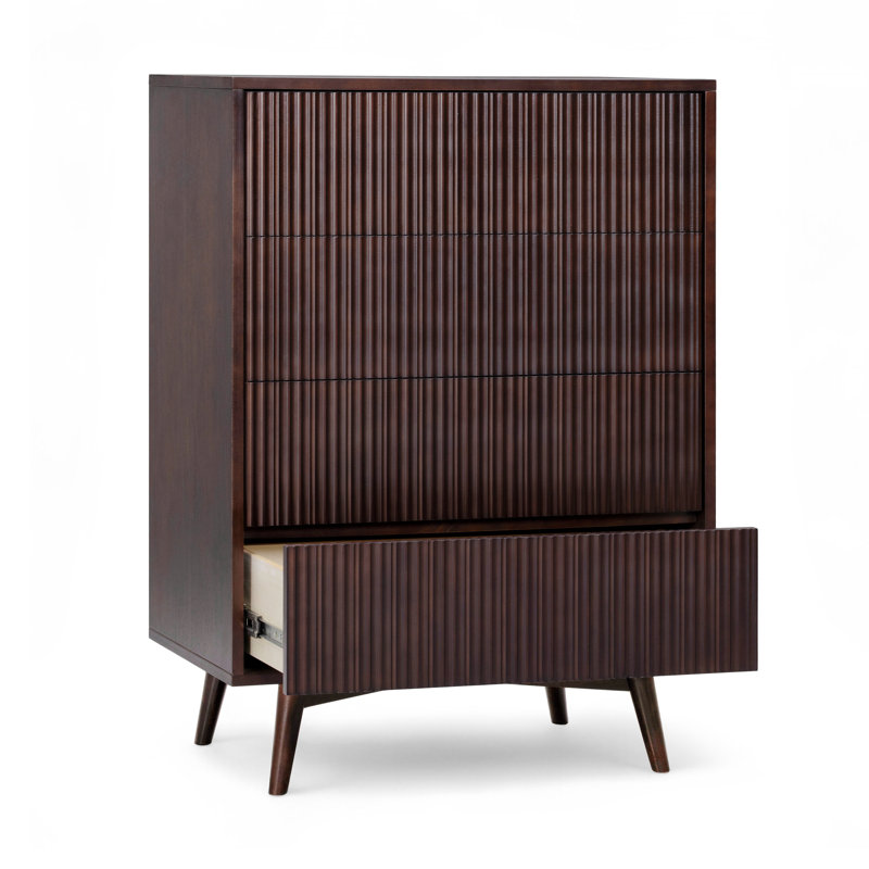 Commode 4 tiroirs Tremolo, Espresso