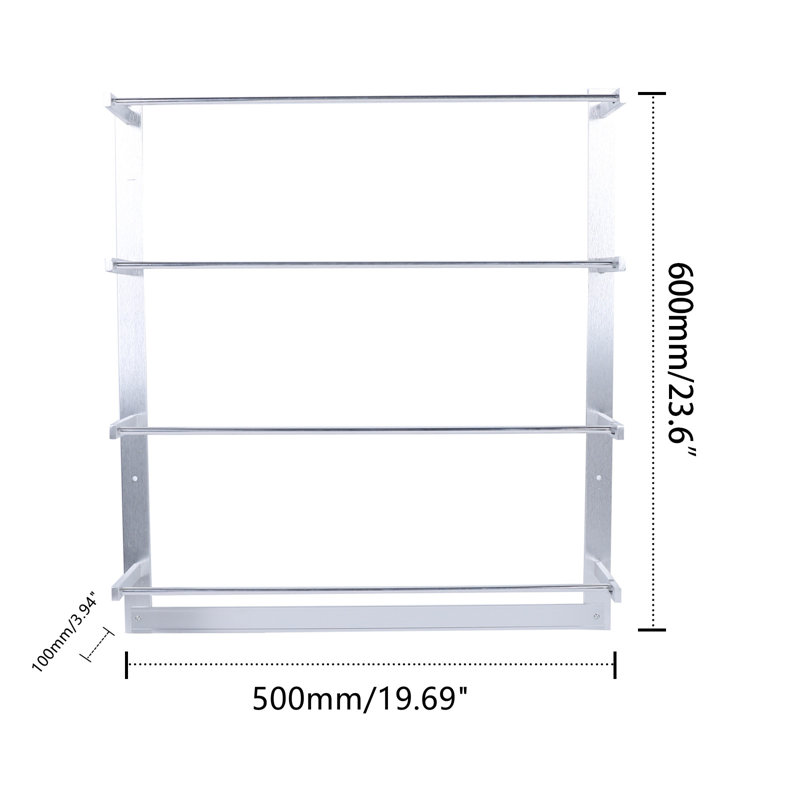 Conelia 23.6" H x 19.69" W x 3.94" D Ribbon Storage Rack