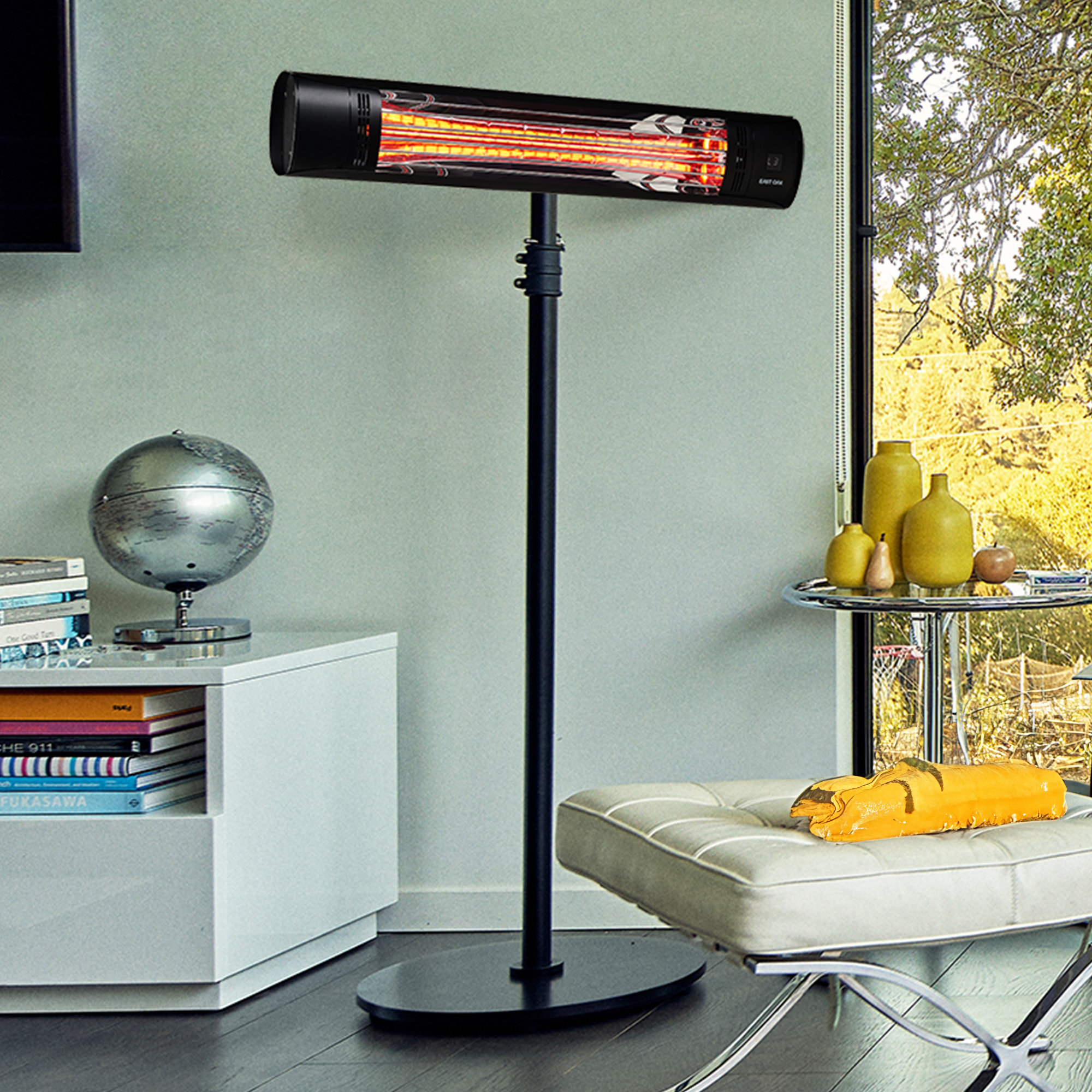 Outdoor Heating Wall Mounted Patio Heater With Remote Ecostrad