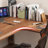 Nut-brown L-Shaped Solid Wood writing desk-118354602-118354603-118354607