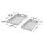  Wood 2 Piece Serving Tray Set