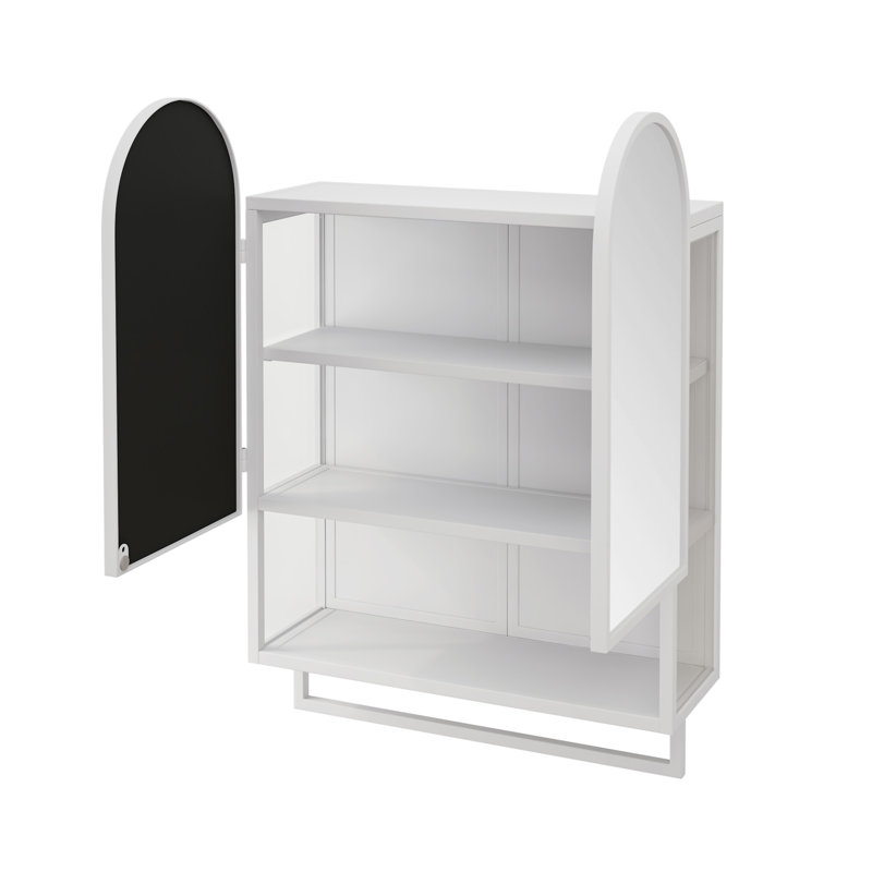 Armoire à miroir 23,62 po, Blanc