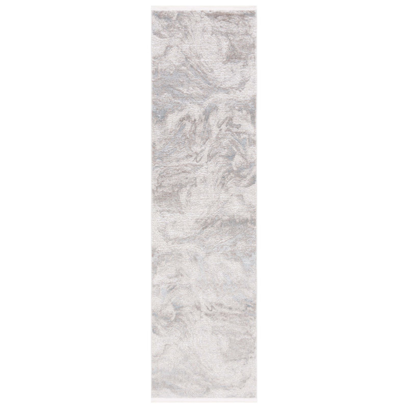 Tapis abstrait Platinum Performance, Tapis de couloir 2 pi 2 po x 8 pi