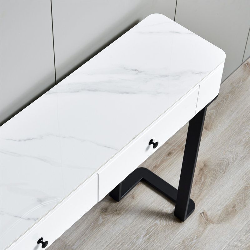 Damarea 47.24'' Console Table, Black