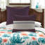 Ensemble de literie luxueux en faux suède, polyester confortable, style élégant pour la chambre à coucher