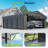 The waterproof tarp for the carport does not include the carport itself.
