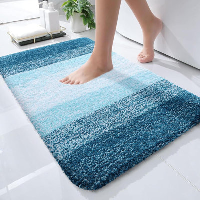 Rosley Microfiber / Microsuede Non-Slip Bath Rug