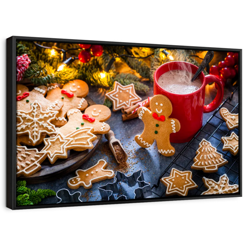 Biscuits de Noël, reproduction sur toile, H 21 po x l 31 po