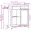 90.5 cm W Kitchen Island with