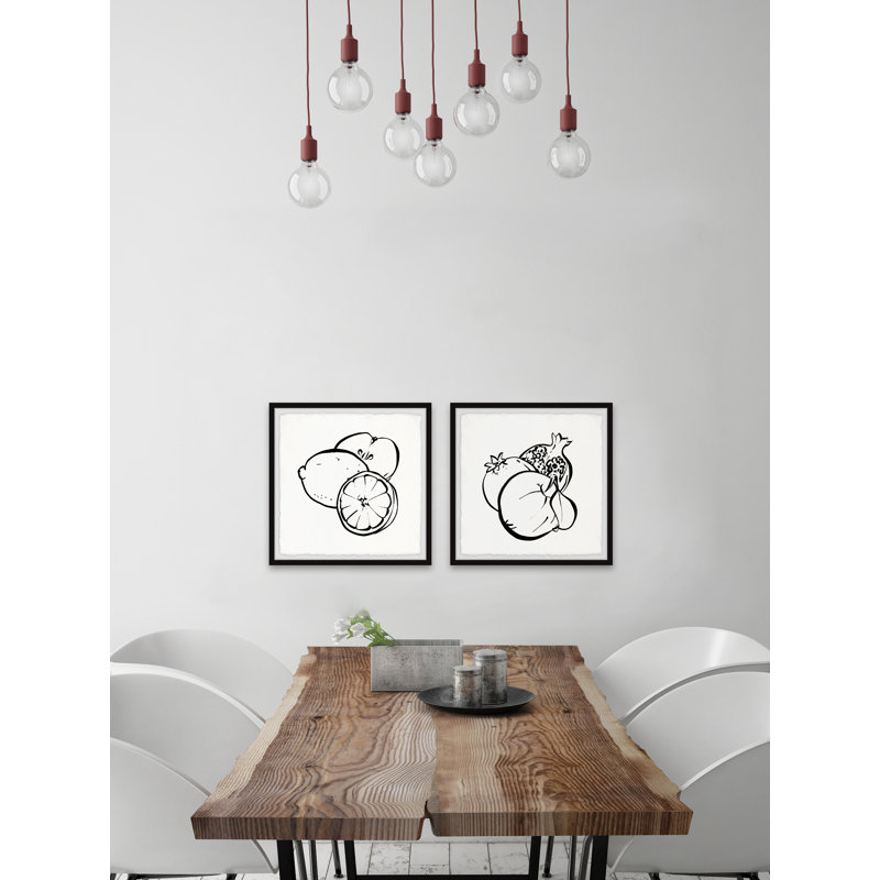 Healthy Twist - 2 Piece Single Picture Frame Painting Set, 30cm H x 30cm W x 3.81cm D