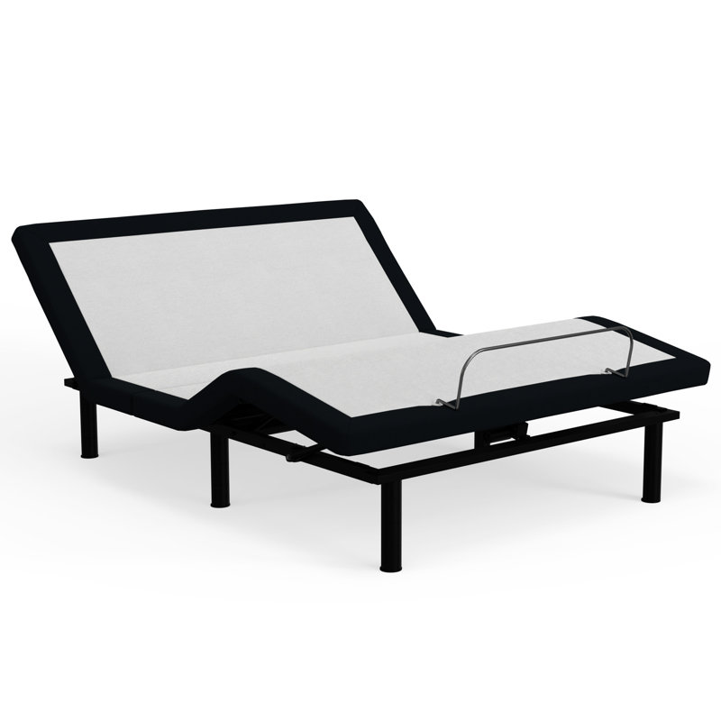 Base de lit double réglable avec DEL sous le lit: massage, minuterie zéro: bâbord, ambiant,