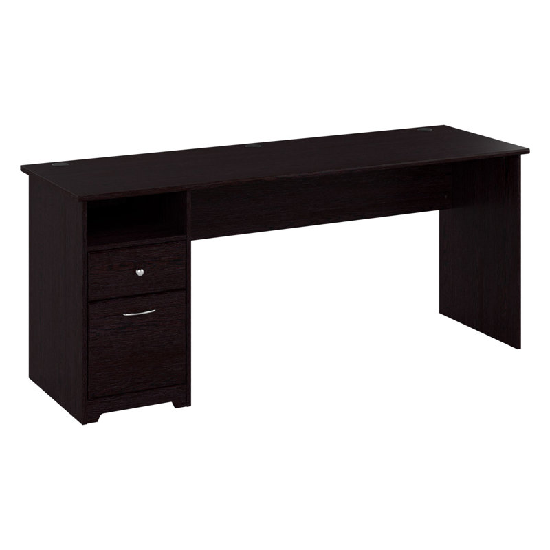 Bureau sur pied Ozro Singe, Chêne espresso, H 30 po x l 72 po x P 23 po