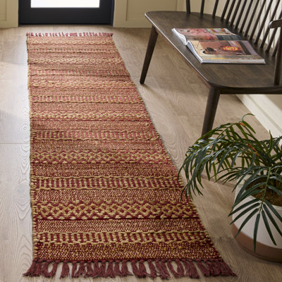 Fibre naturelle 123 tissé à la main 50% jute; Tapis 50% coton